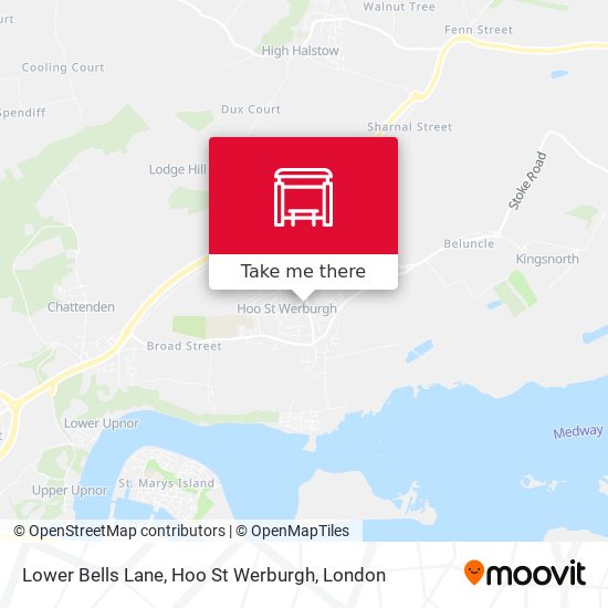 Lower Bells Lane, Hoo St Werburgh map