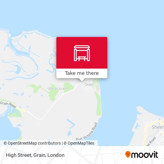 High Street, Grain map