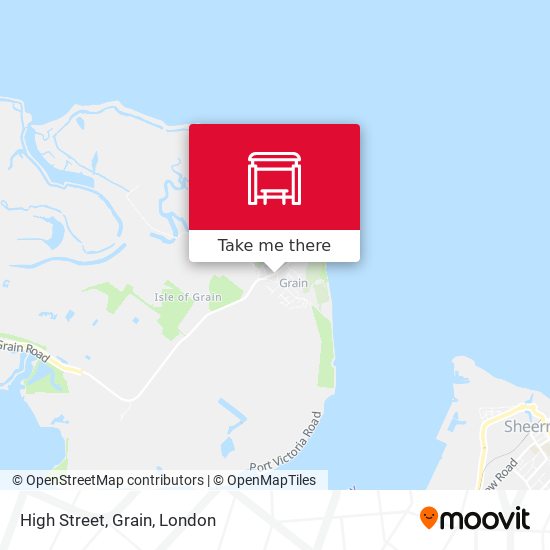 High Street, Grain map