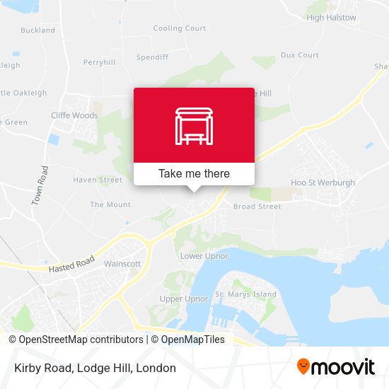 Kirby Road, Lodge Hill map