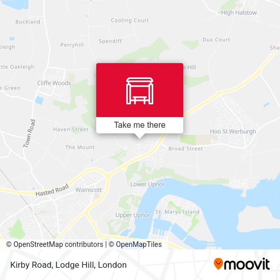 Kirby Road, Lodge Hill map