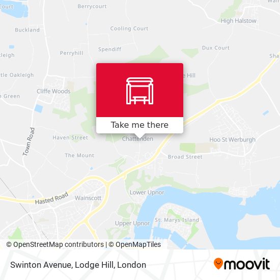 Swinton Avenue, Lodge Hill map