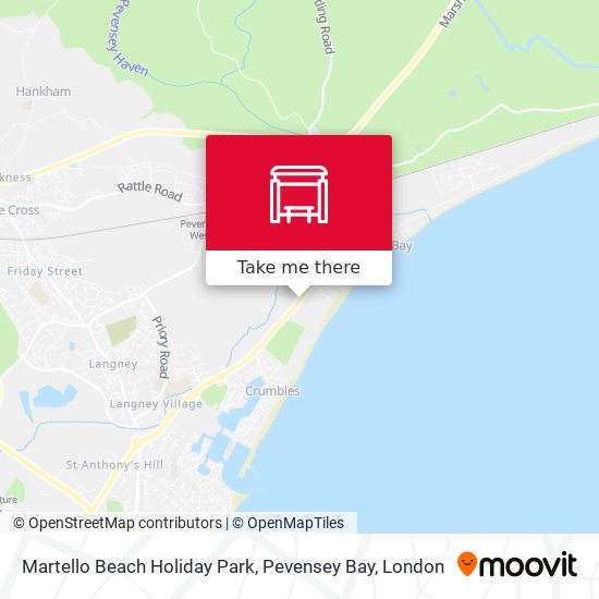 Martello Beach Holiday Park, Pevensey Bay map