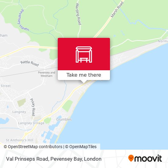Val Prinseps Road, Pevensey Bay map