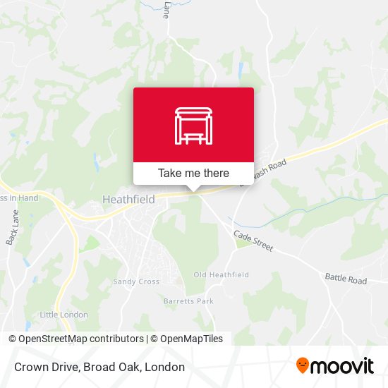 Crown Drive, Broad Oak map