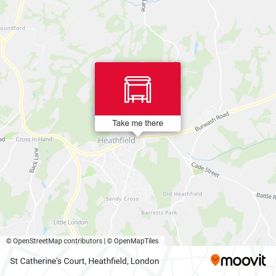 St Catherine's Court, Heathfield map