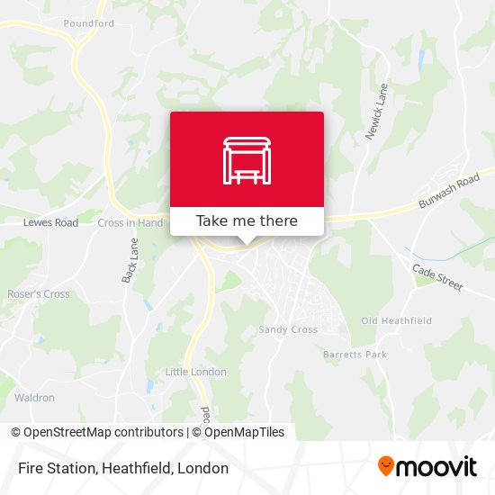 Fire Station, Heathfield map