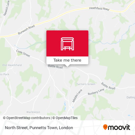 North Street, Punnetts Town map