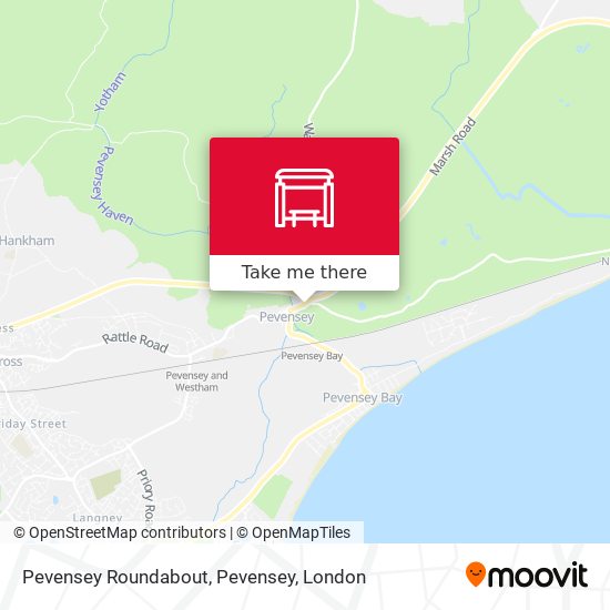 Pevensey Roundabout, Pevensey map