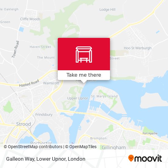 Galleon Way, Lower Upnor map