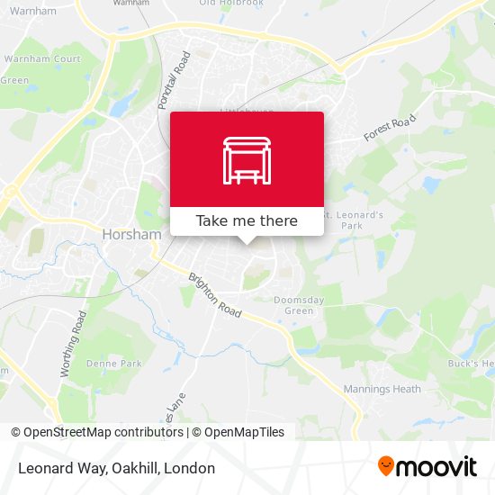 Leonard Way, Oakhill map
