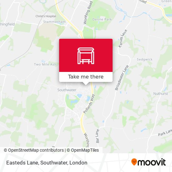Easteds Lane, Southwater map