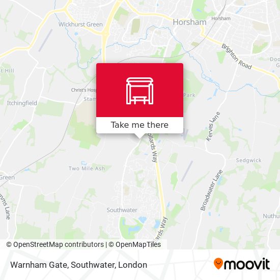 Warnham Gate, Southwater map