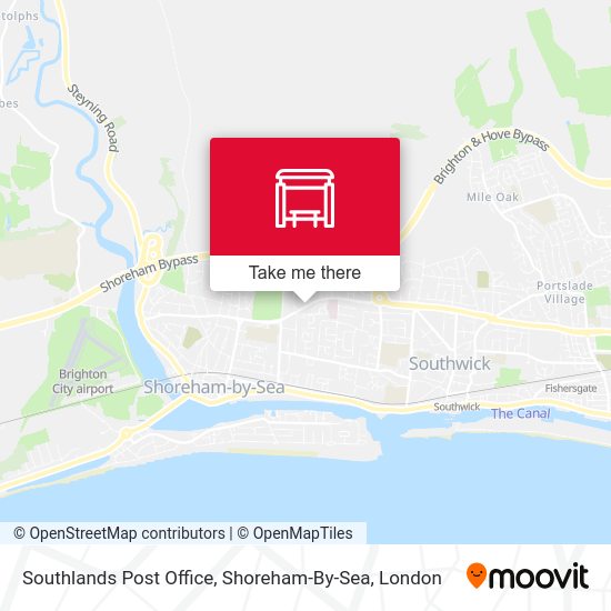 Southlands Post Office, Shoreham-By-Sea map