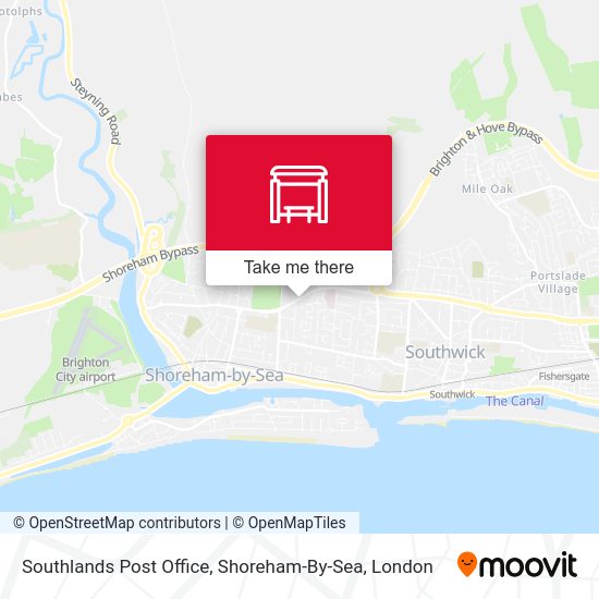 Southlands Post Office, Shoreham-By-Sea map