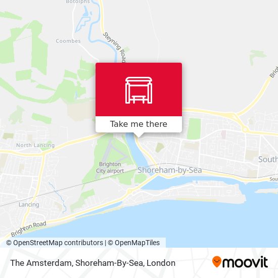 The Amsterdam, Shoreham-By-Sea map