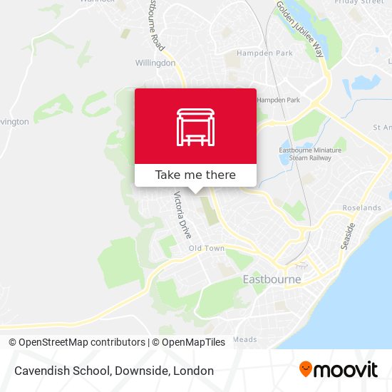 Cavendish School, Downside map