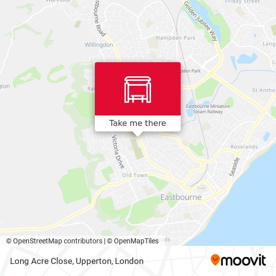 Long Acre Close, Upperton map