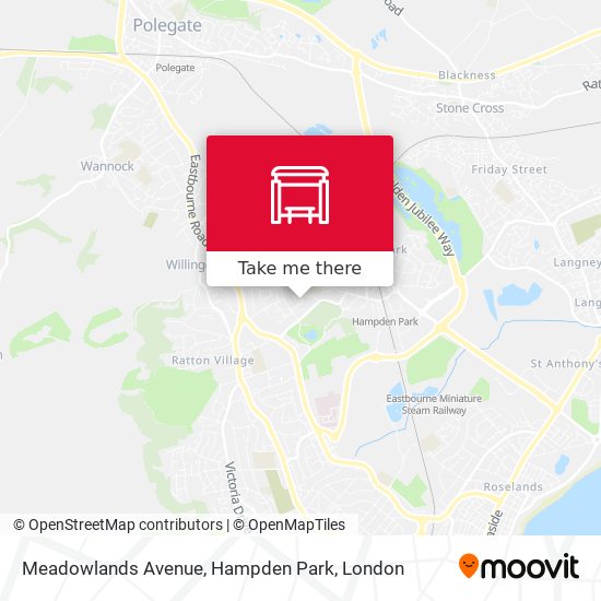 Meadowlands Avenue, Hampden Park map