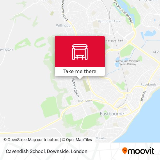 Cavendish School, Downside map
