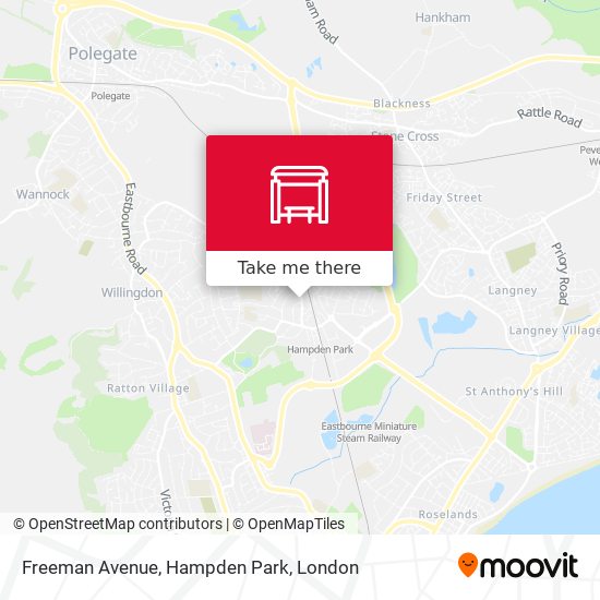 Freeman Avenue, Hampden Park map