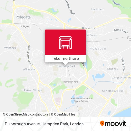 Pulborough Avenue, Hampden Park map
