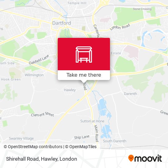 Shirehall Road, Hawley map
