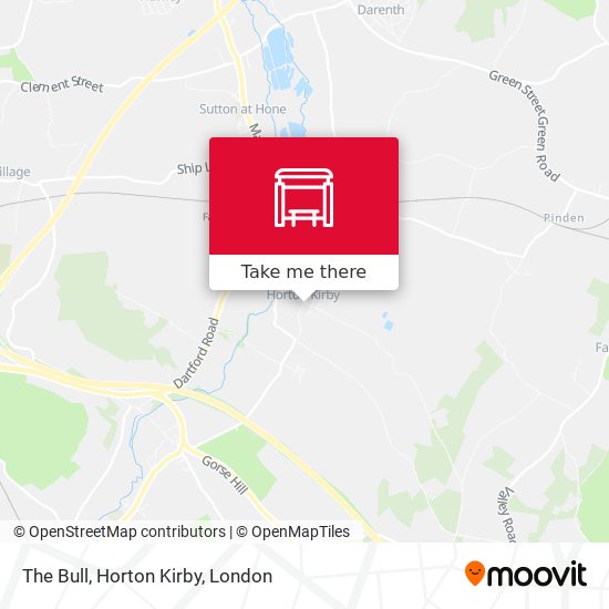 The Bull, Horton Kirby map
