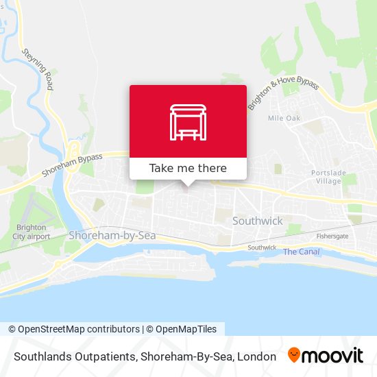 Southlands Outpatients, Shoreham-By-Sea map