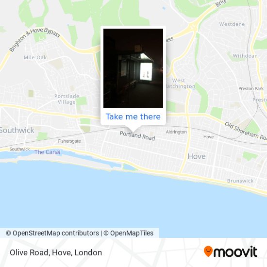 Olive Road, Hove map
