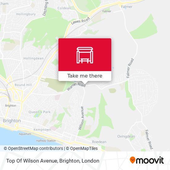 Top Of Wilson Avenue, Brighton map