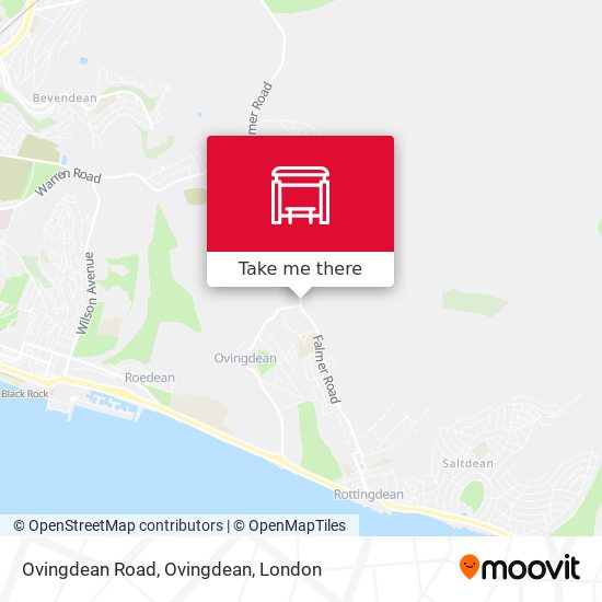 Ovingdean Road, Ovingdean map