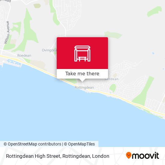 Rottingdean High Street, Rottingdean map