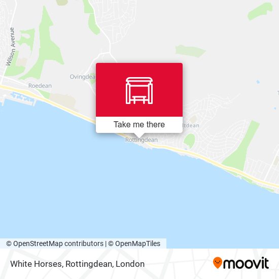 White Horses, Rottingdean map