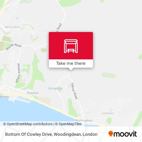 Bottom Of Cowley Drive, Woodingdean map