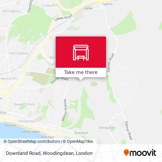 Downland Road, Woodingdean map