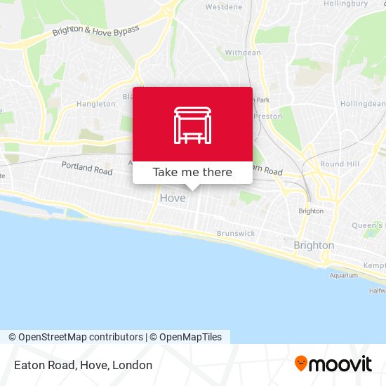 Eaton Road, Hove map