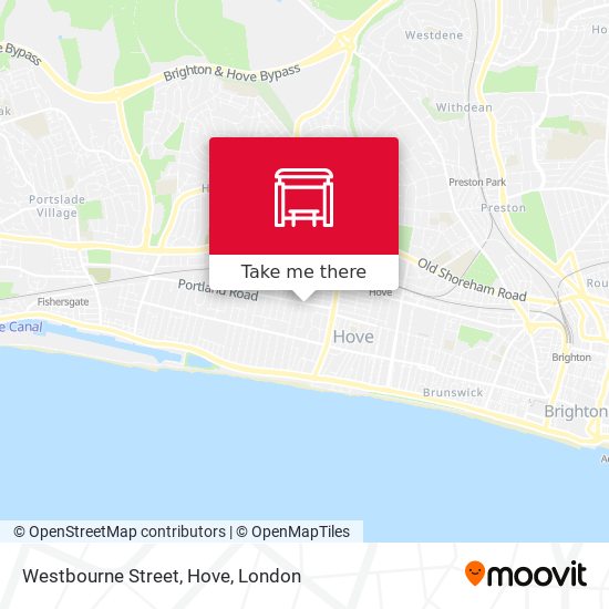 Westbourne Street, Hove map