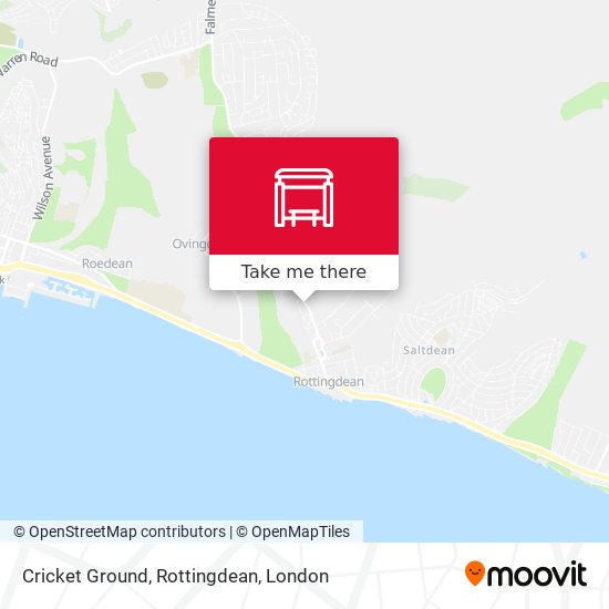 Cricket Ground, Rottingdean map