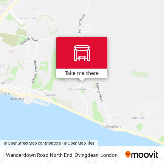 Wanderdown Road North End, Ovingdean map