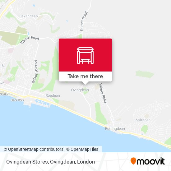 Ovingdean Stores, Ovingdean map