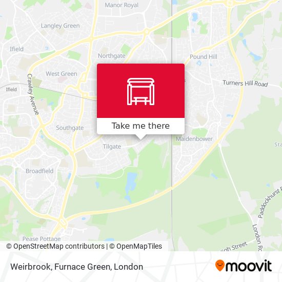 Weirbrook, Furnace Green map