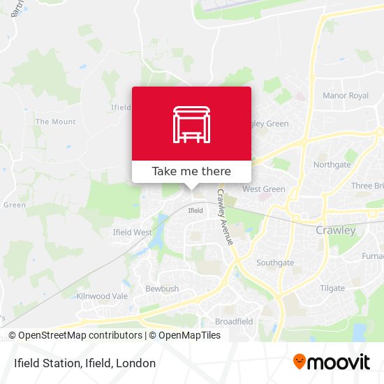 Ifield Station, Ifield map