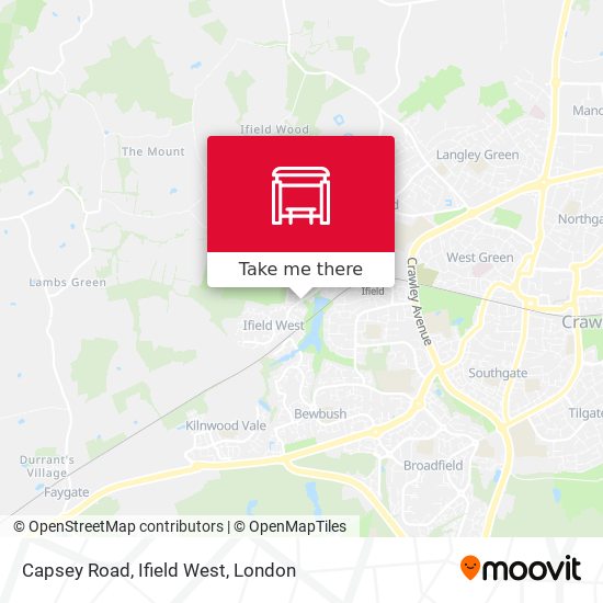 Capsey Road, Ifield West map
