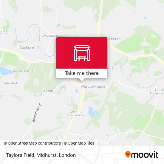 Taylors Field, Midhurst map