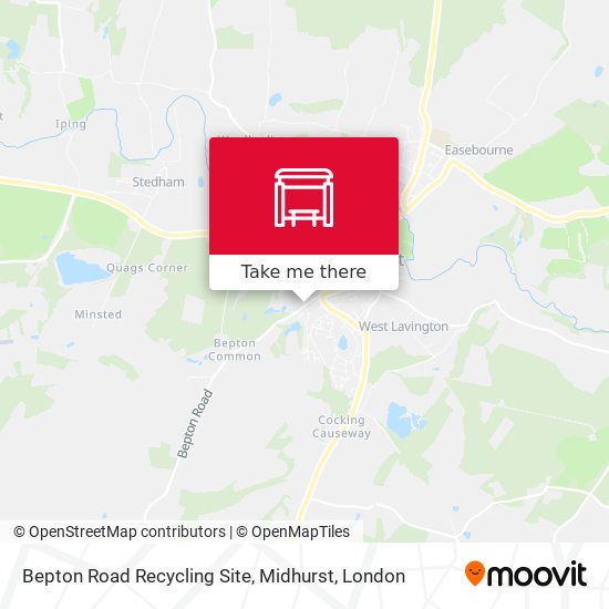 Bepton Road Recycling Site, Midhurst map