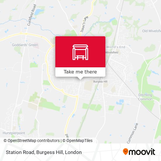 Station Road, Burgess Hill map