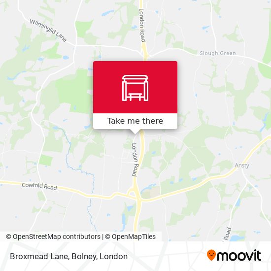 Broxmead Lane, Bolney map