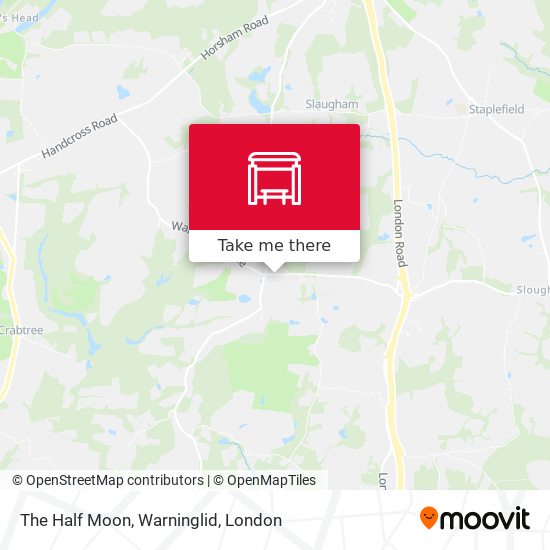 The Half Moon, Warninglid map