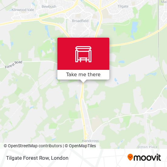 Tilgate Forest Row map